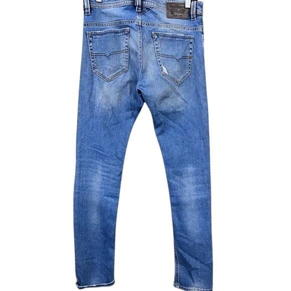 Diesel Thavar Slim Skinny Ripped Jeans 29X32 - Picture 3 of 6